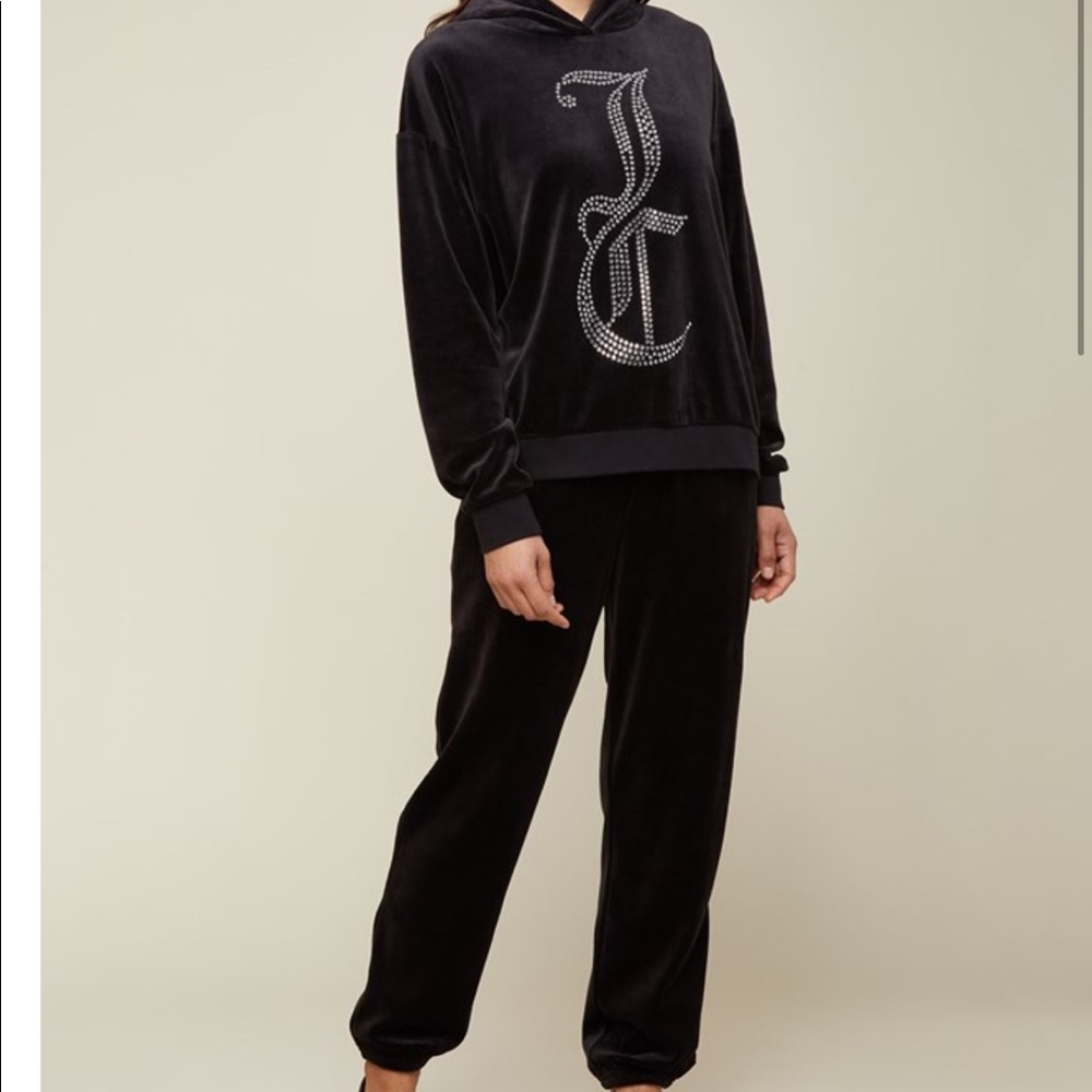 Juicy couture Black Label velour sweater